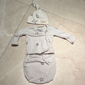 Cozy Starry Sleep Sack - Cream